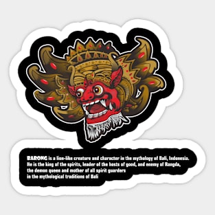 The Mythological Of BARONG Sticker